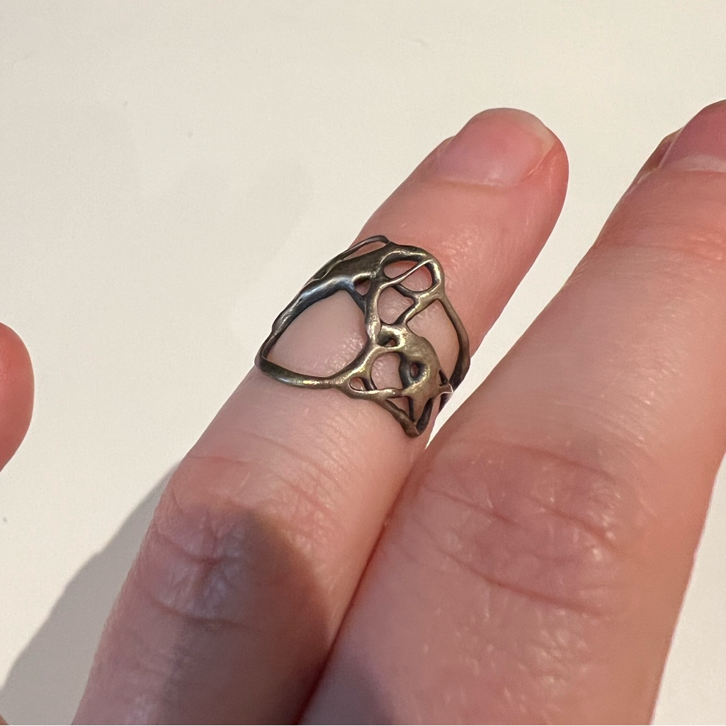 Silver Web Ring